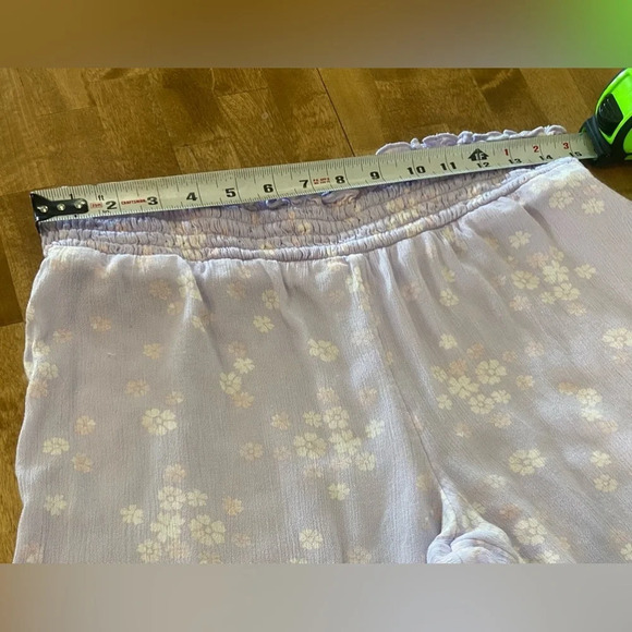 BP‎ Nordstrom Wide Leg Purple Floral Print Pants Small EUC - Picture 5 of 8